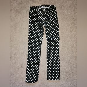 Kate Spade Black and white Polka Dot Jeans